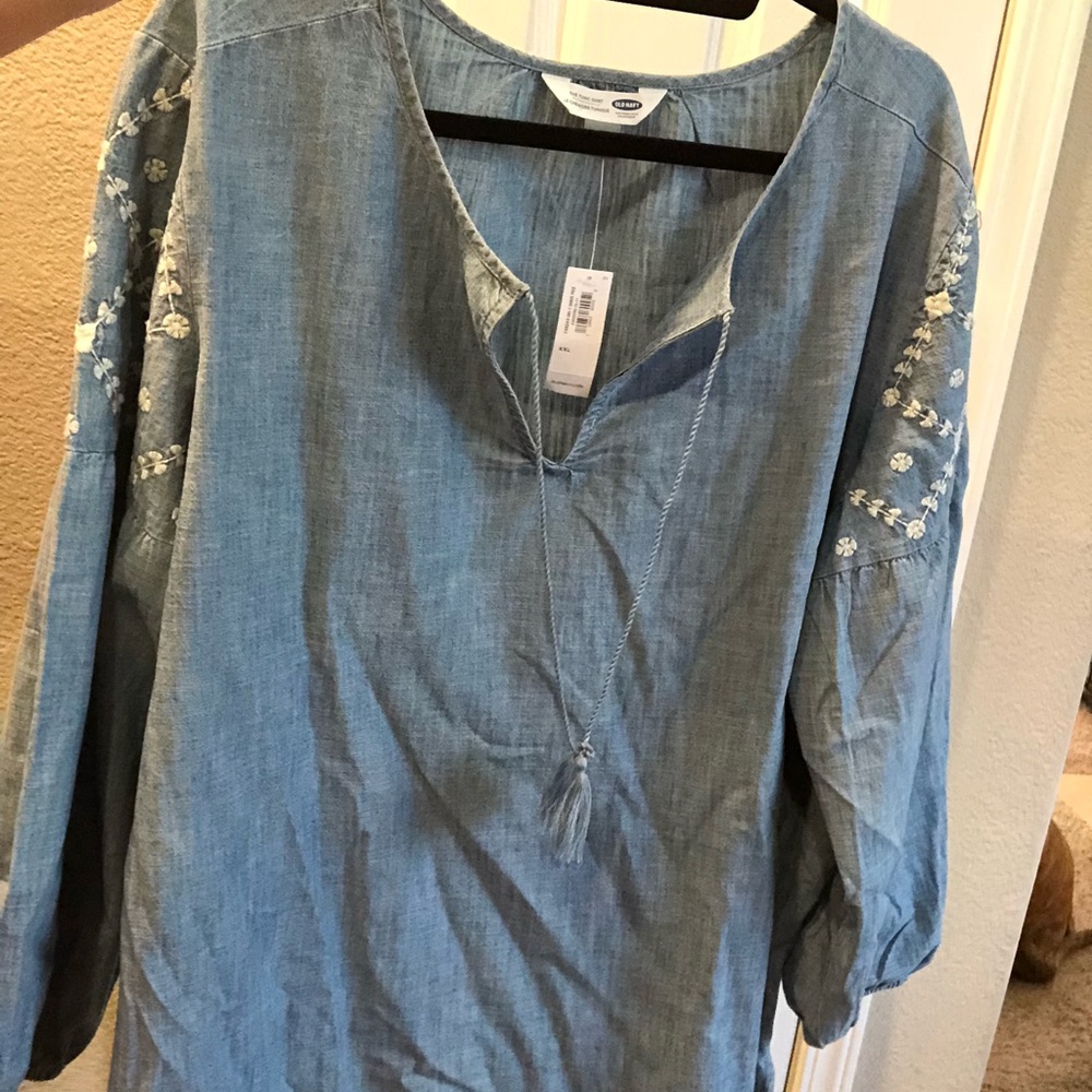 Old navy denim blouse